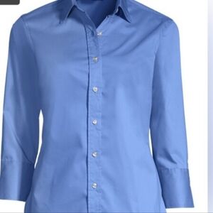 Lands' End True Blue Casual Button Down Shirt